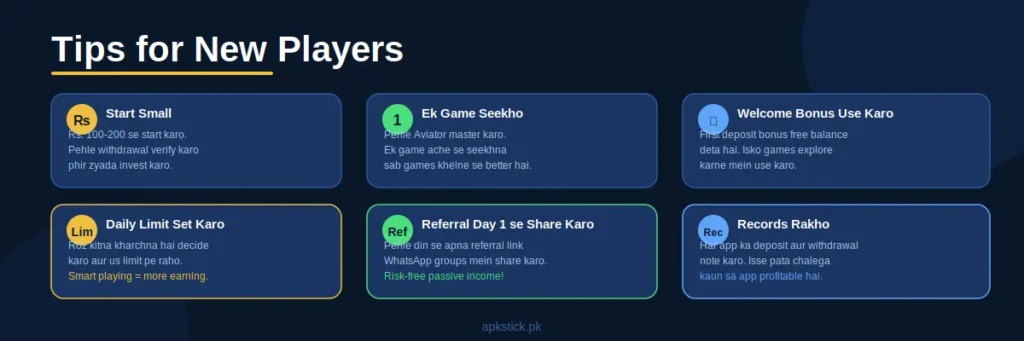 Tips for New Players - Best Casino Earning Apps Pakistan 2026 APKStick